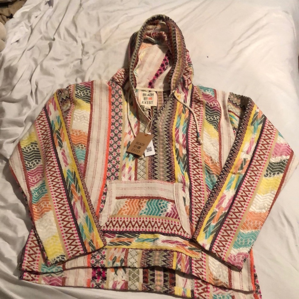 Baja (Drug Rug) hoodie. Multicolored. Sz XL